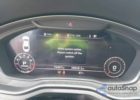 2019 Audi A5 45 Premium z USA, uszkodzony, nr VIN WAUENCF54KA019060